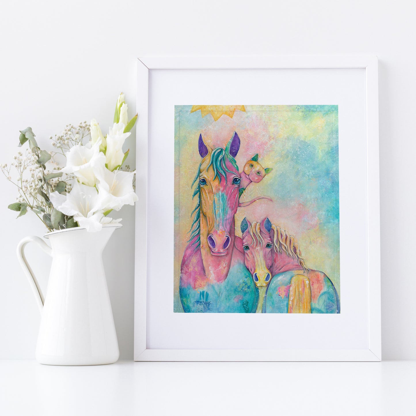 "Peek-a-Boo" Pony Print Horse Fine Art Print