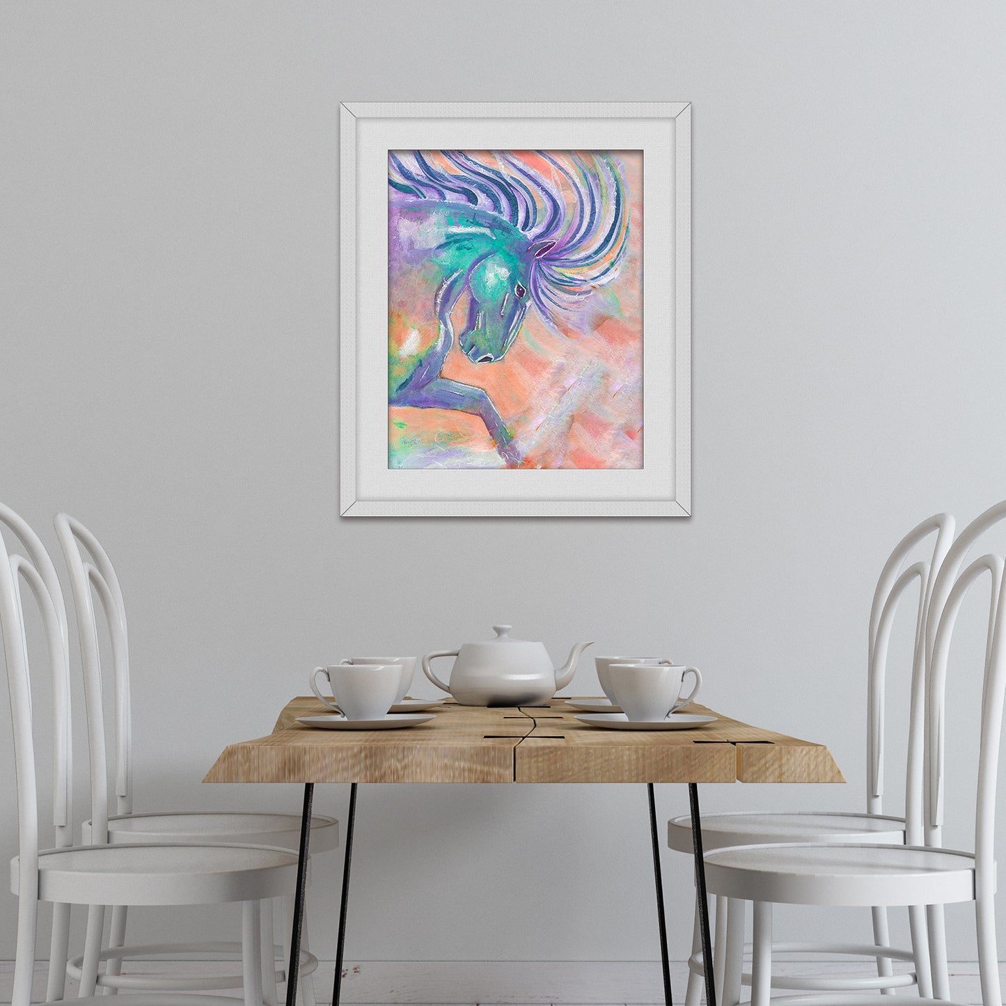 "Rainbow Prance" Horse Fine Art Print