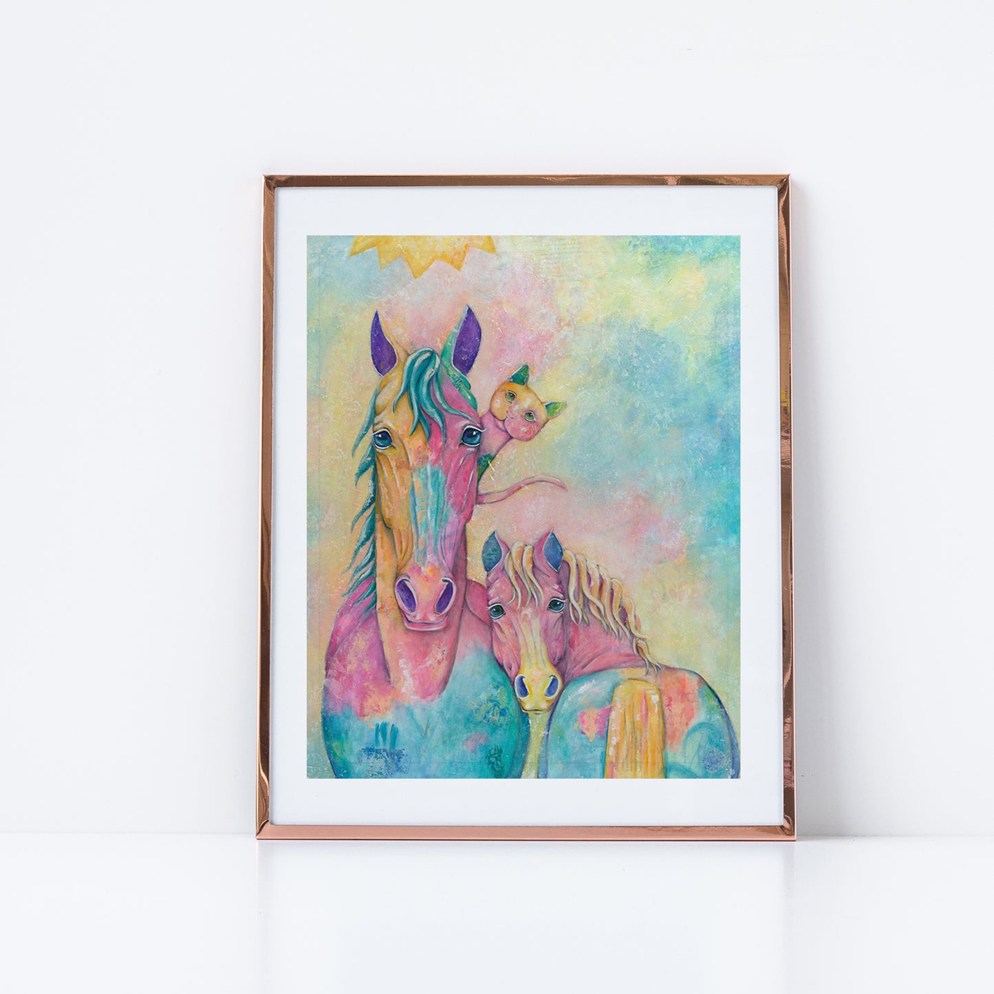 "Peek-a-Boo" Pony Print Horse Fine Art Print