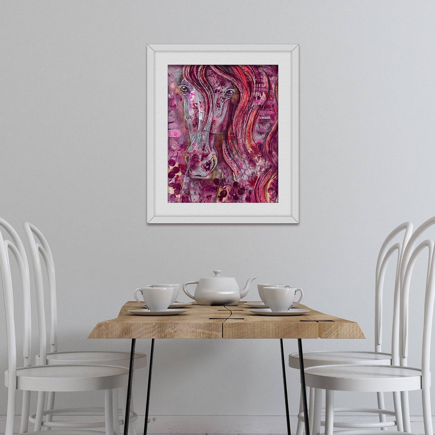 Gorgeous Gaze in Mulberry Fine Art Print