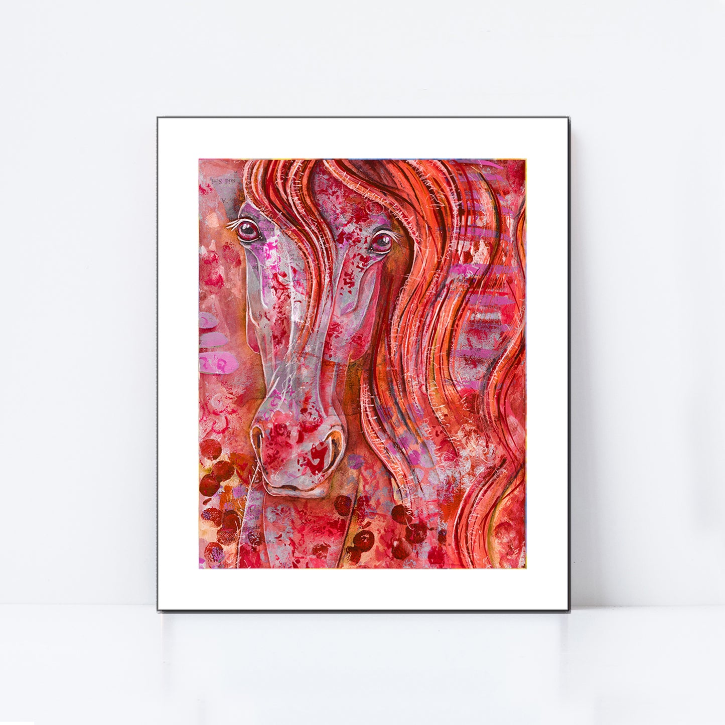 Gorgeous Gaze in Rust and Rose Fine Art Print