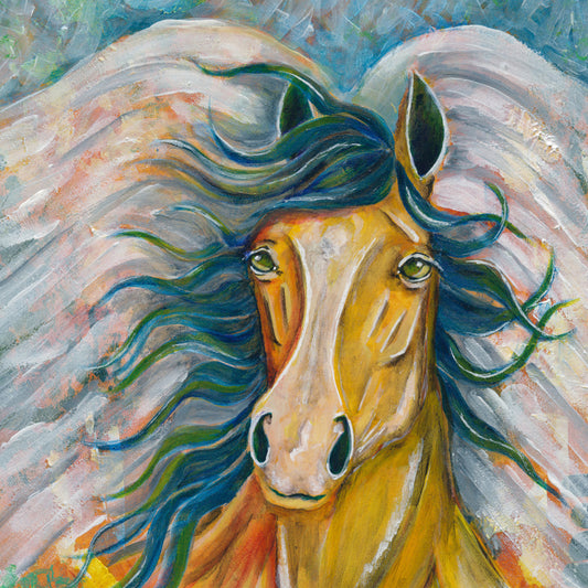 "Golden Flight" Horse Fine Art Print
