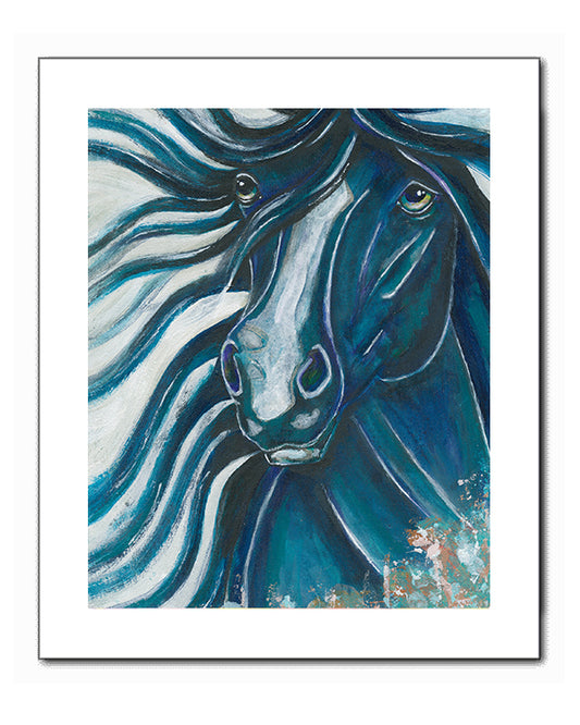 Graphic Dark Horse Fine Art Print
