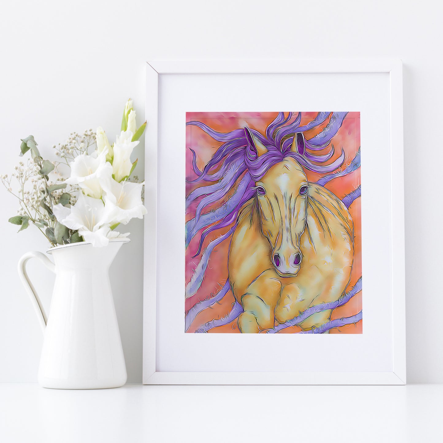 "Sunrise Swagger" Horse Pony Prints Fine Art Print