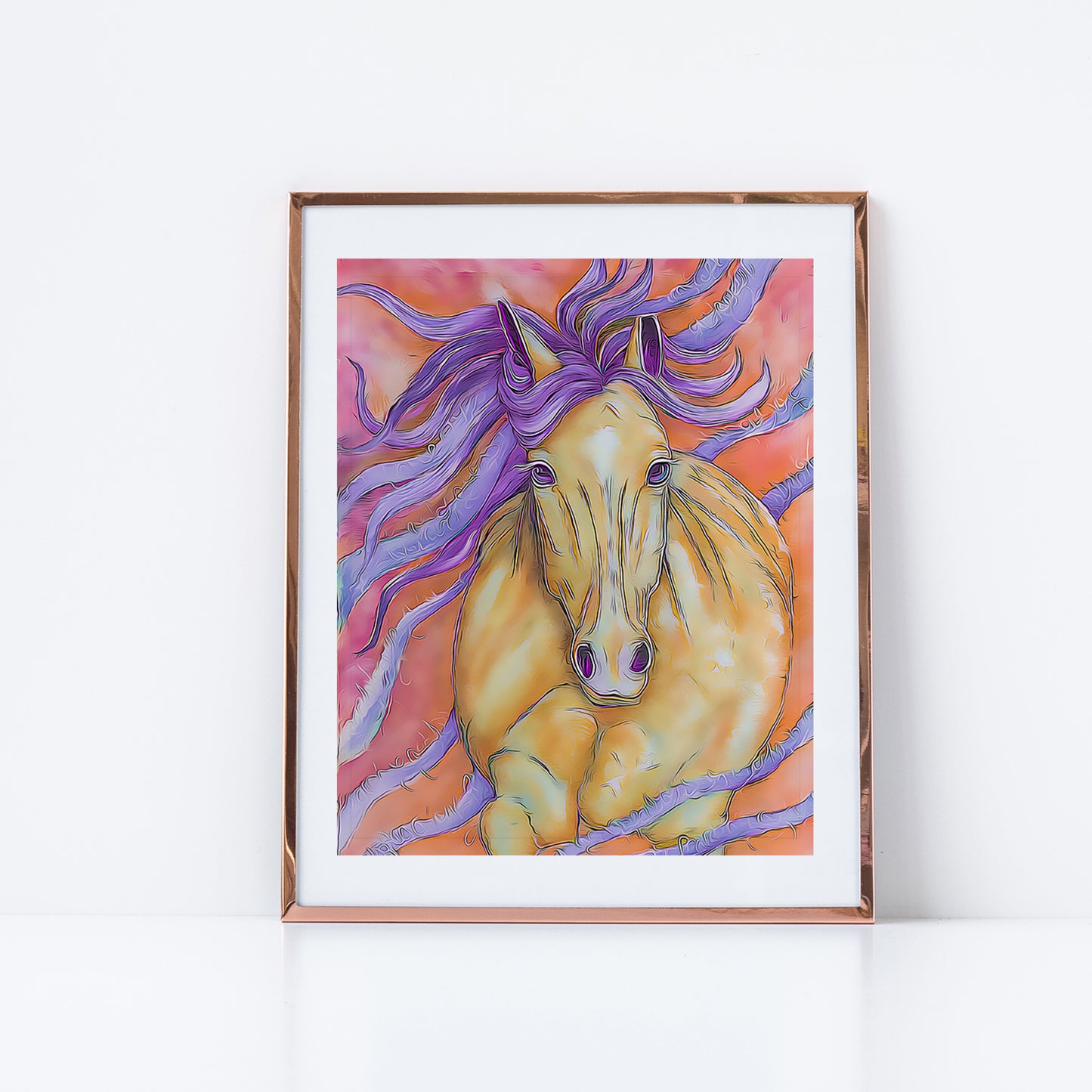 "Sunrise Swagger" Horse Pony Prints Fine Art Print
