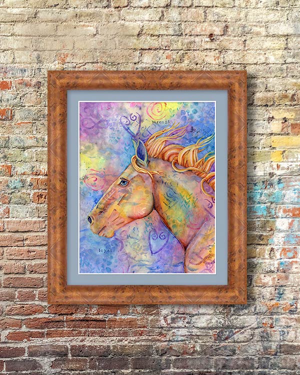 "Sunshine Daydream" Mustang Horse Fine Art Print