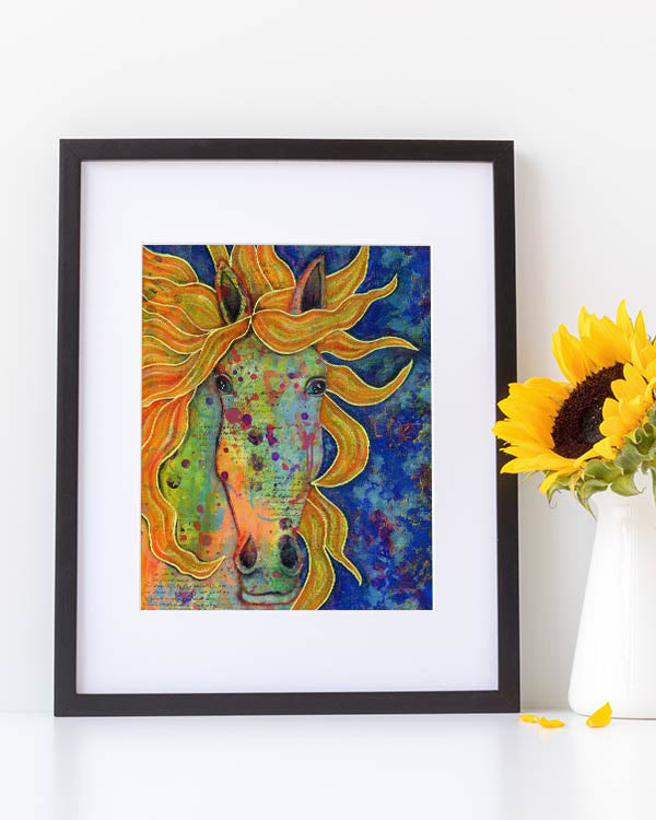 "Sunshine" Horse Fine Art Print