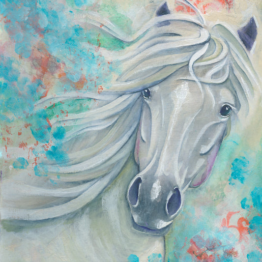 "White Angel" Horse Fine Art Print