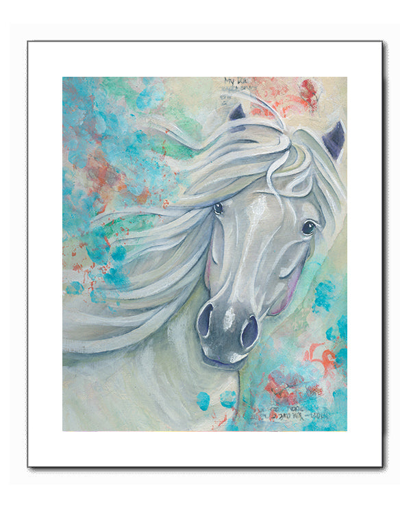 "White Angel" Horse Fine Art Print
